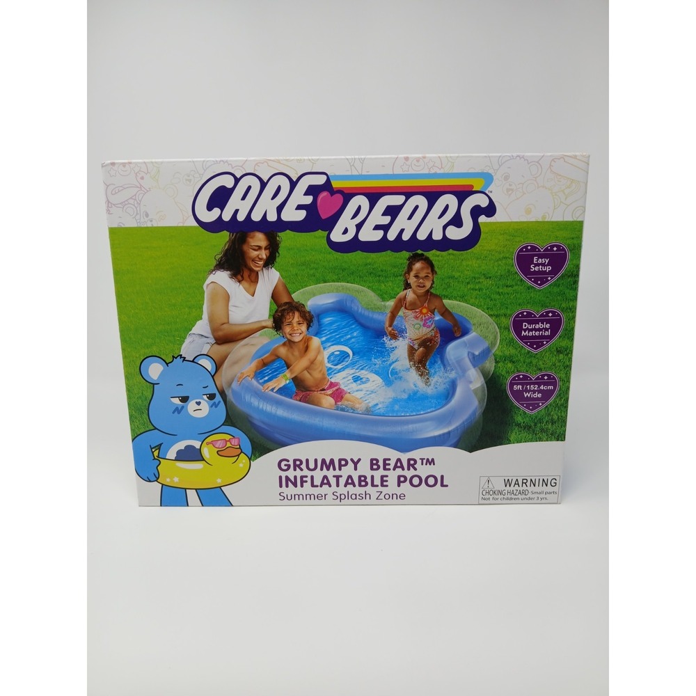 Care Bears Grumpy Bear Inflatable Pool 5Ft Wide NEW!‎